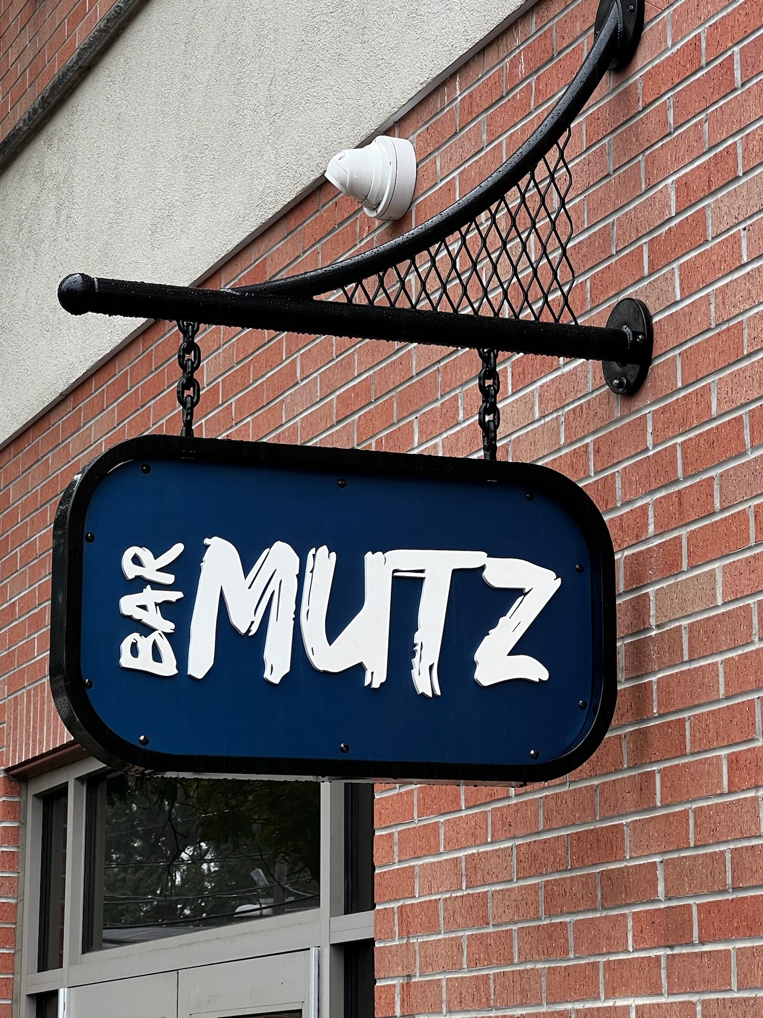 Custom fabricated business sign from HM Metalworks