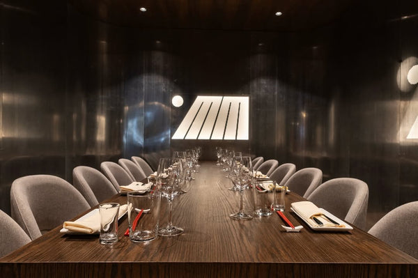 Architectural metal fabrication for commercial restaurant space